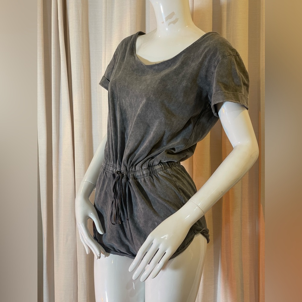 Grey Cotton Romper